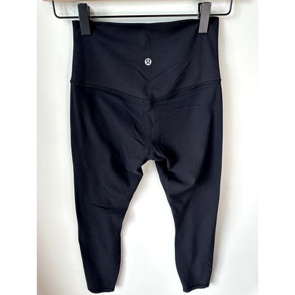Lululemon Align Pant II 25" Sze 4 Black Nulu Peloton Edition - Picture 3 of 8